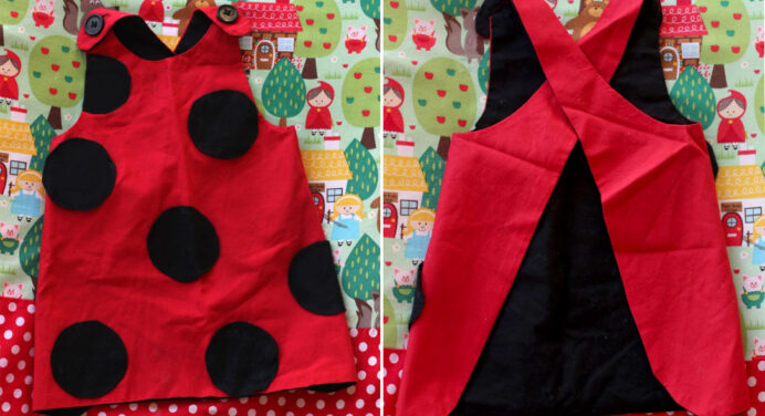 Une robe coccinelle pour les tout-petits vite fait, bien fait !