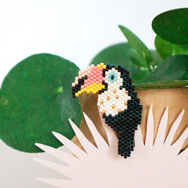 broche toucan brickstitch visuel Envie de changement : 11 techniques en perles Miyuki que jai envie dessayer