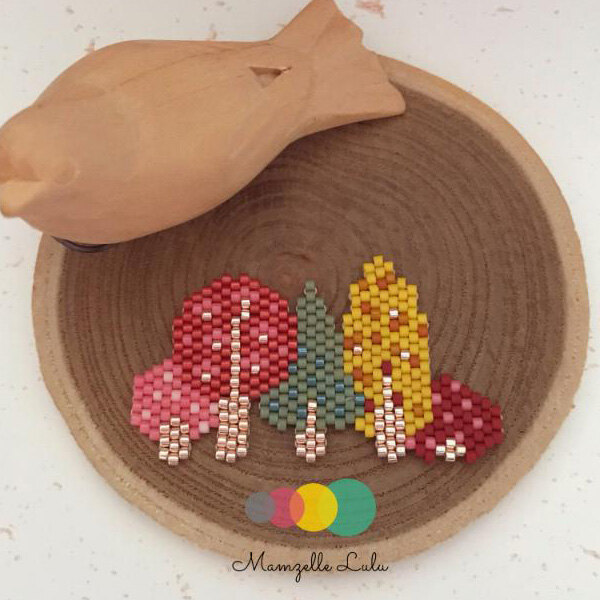 motif brick stitch foret d automne visuel Envie de changement : 11 techniques en perles Miyuki que jai envie dessayer