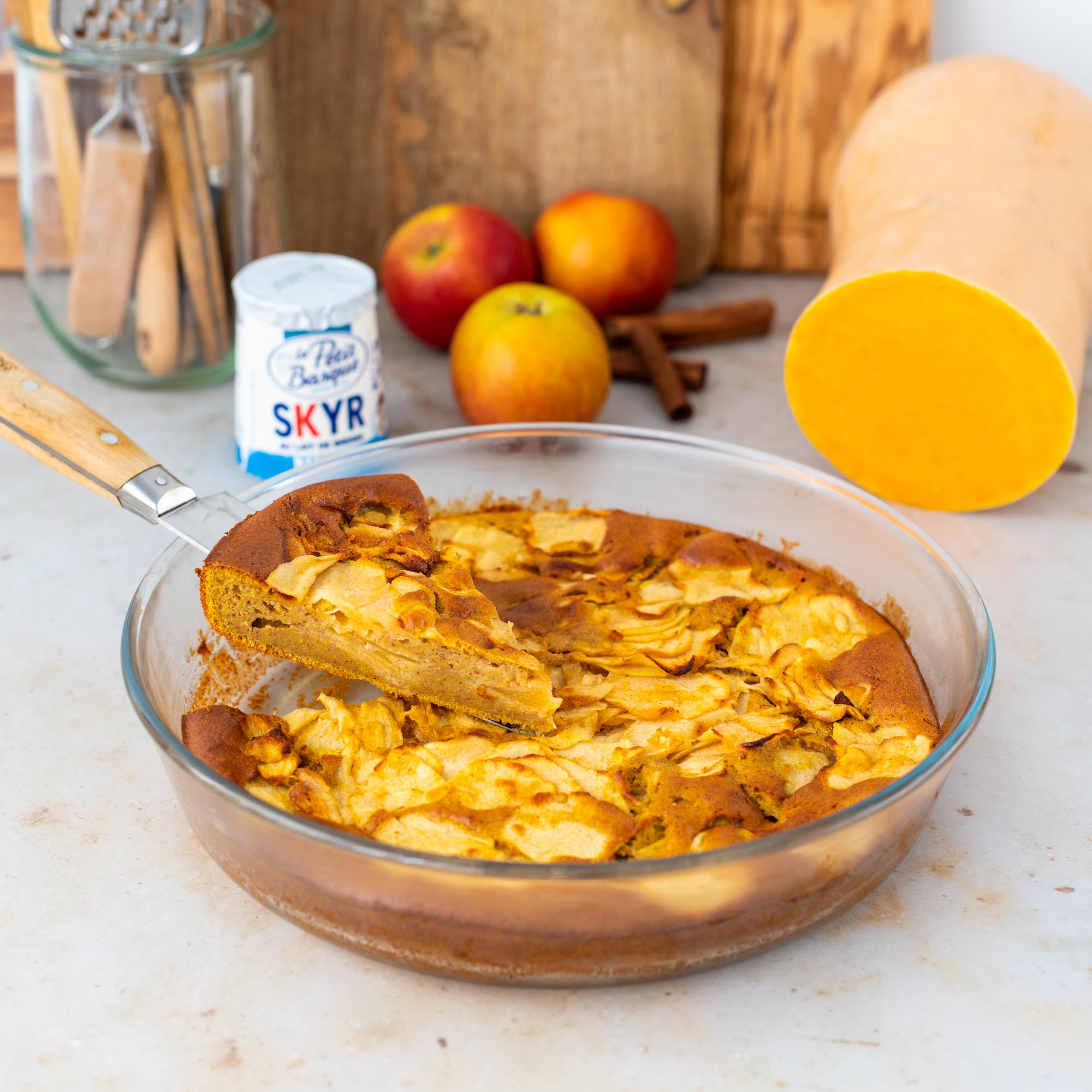 un gateau a la courge butternut pommes et skyr src Mon carnet gourmand du moment : 10 recettes à la courge et aux épices pour un automne tout doux
