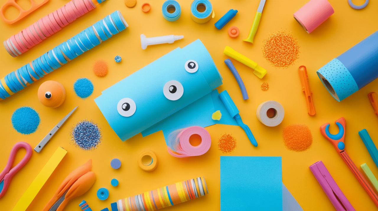un pot a crayons tout simple dans une boite a chaussures src Mon inventaire récup : 11 bricolages malins pour recycler avec les enfants