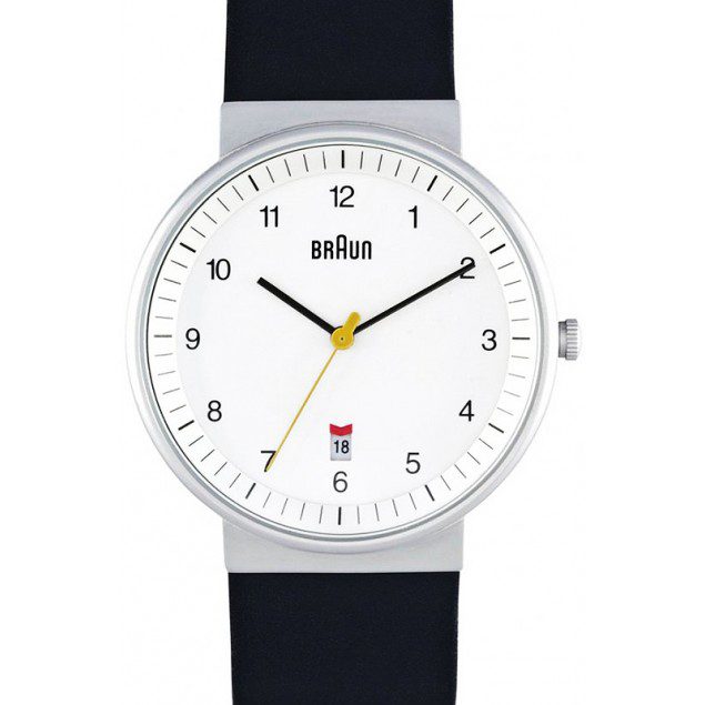 141210 braun analogique blanc bracelet cuir noir bn0032whbkg Le dilemme du cadeau au masculin