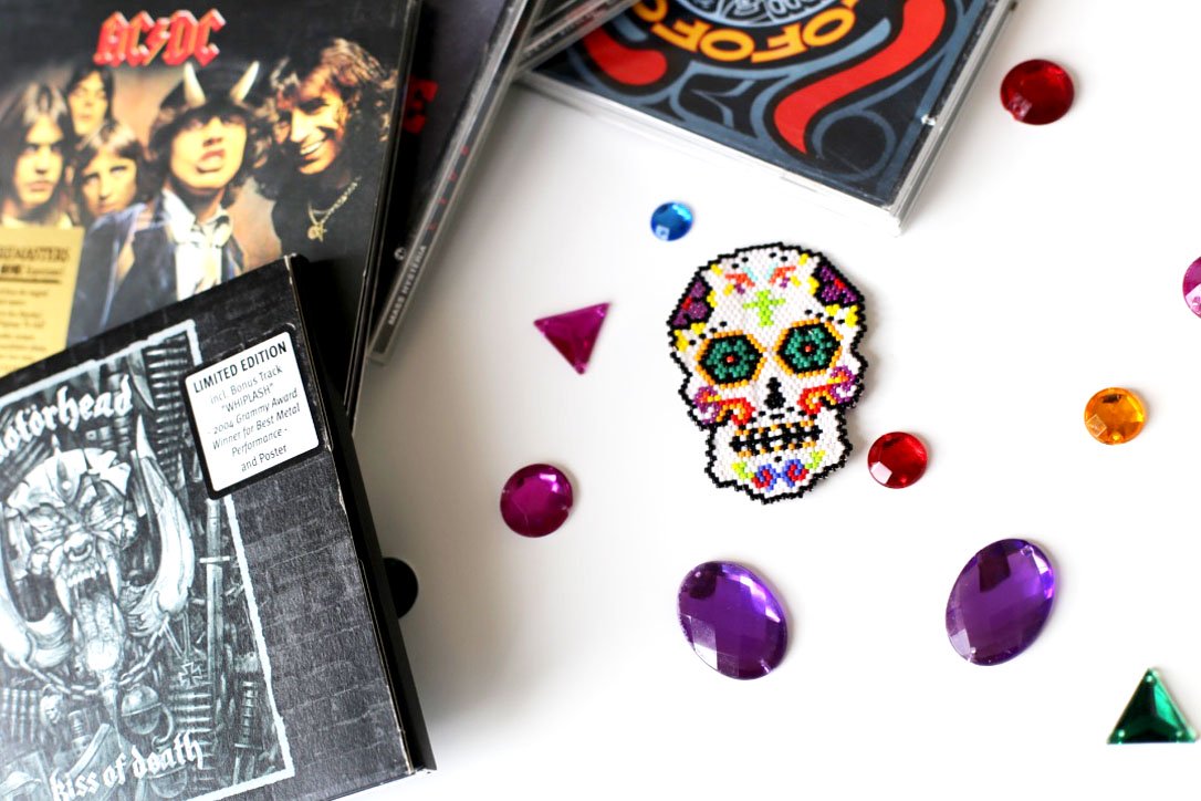 160428 mexican skull beads miyuki 2 Un Mexican Skull Patch pour le Hellfest