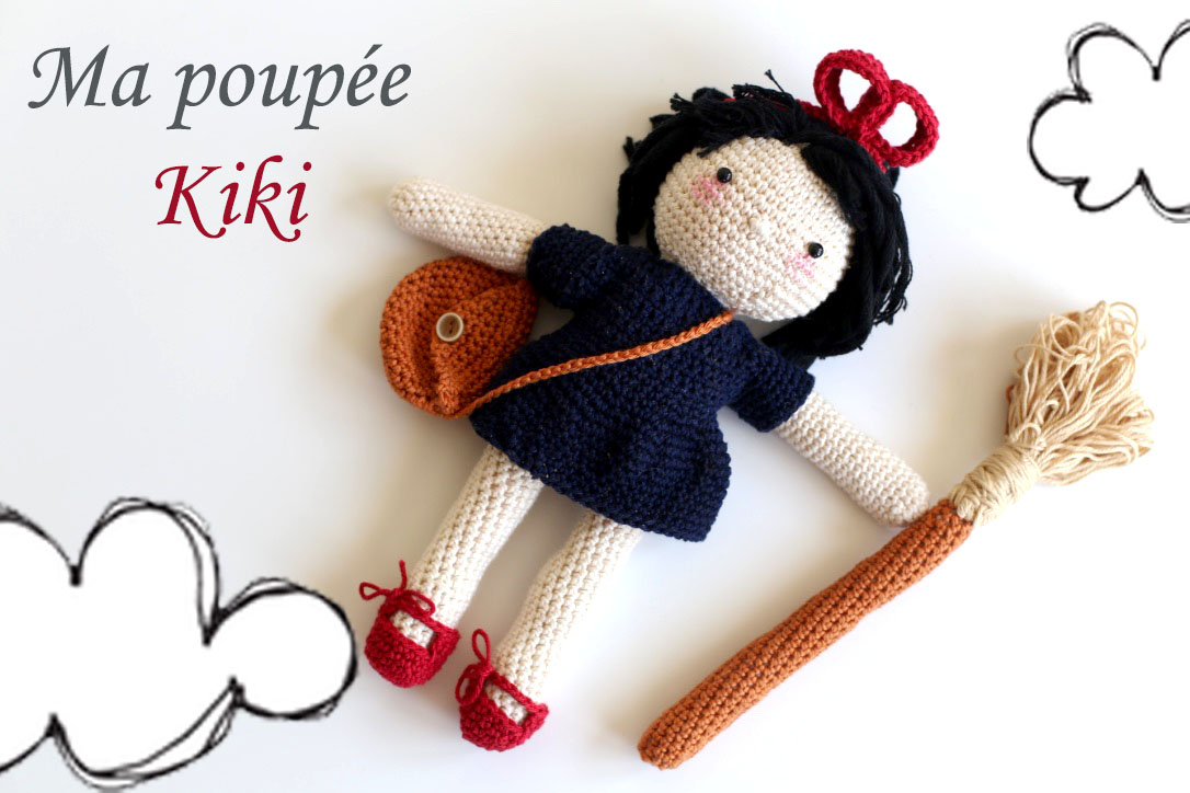 160508 poupee kiki la petite sorciere au crochet Une poupée Kiki la petite sorcière au crochet
