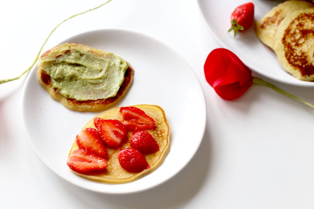 160614 dorayaki macha ichigo Dorayaki à la crème de thé vert Macha et aux fraises