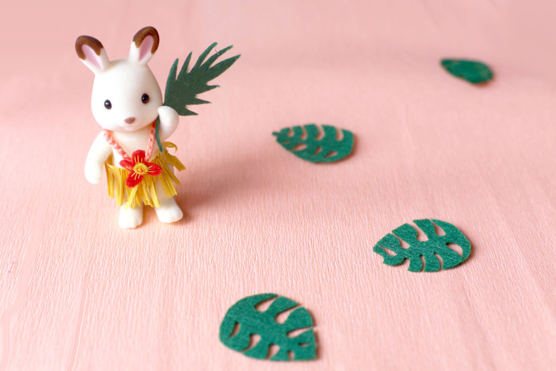 160623 papa lapin chocolat sylvanian hawaii Aloha Sylvanian Family (DIY tenues)